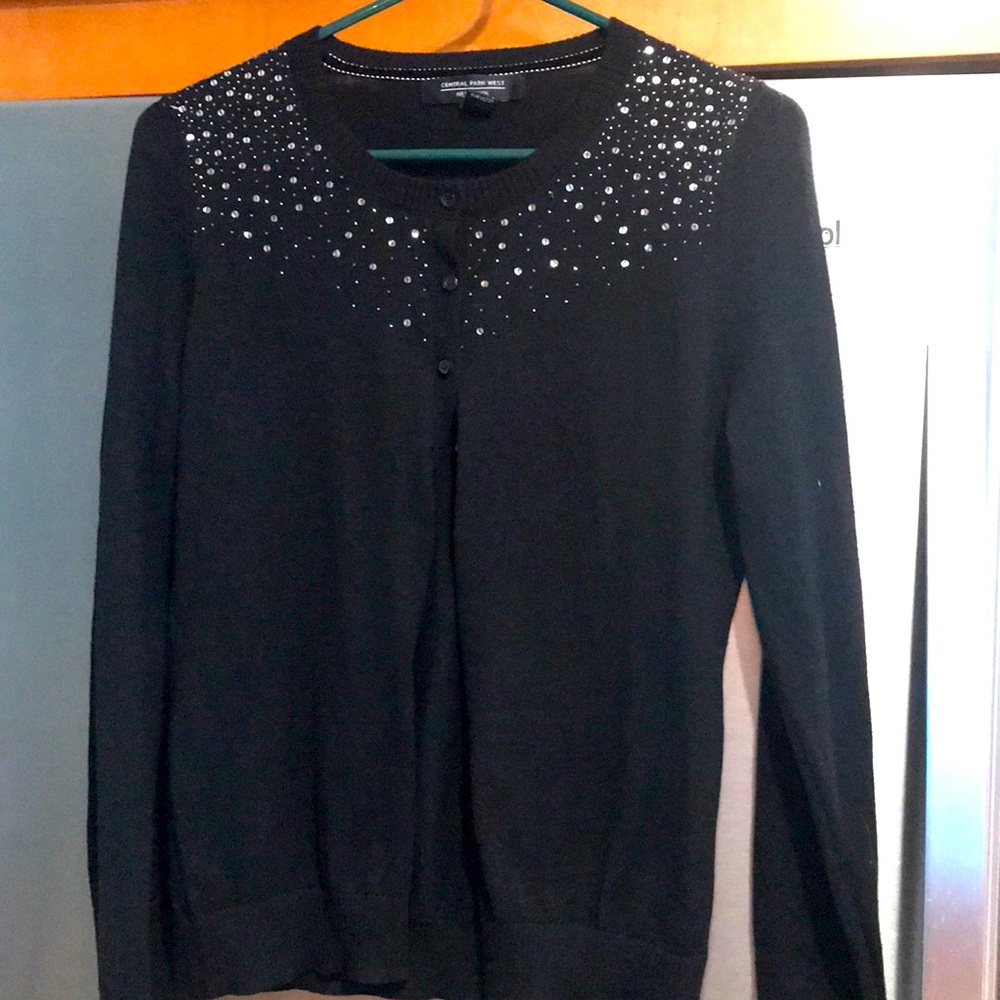 Sparkly Womens Black Sweater